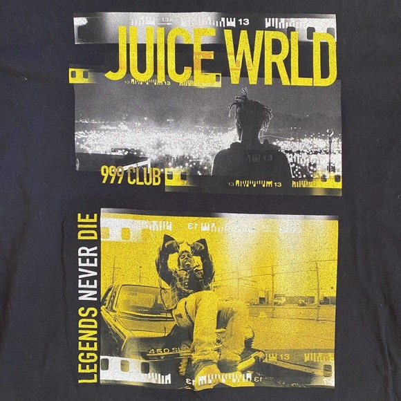 Juice Wrld T-Shirt Legends Never Die Sz XL Rap Hip Hop Music - Picture 2 of 6